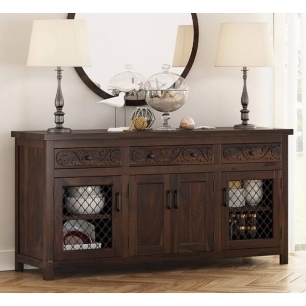Otae Wooden Sideboard for Storage | wooden crockery unit online | wood sideboard cabinet | JAE Furniture