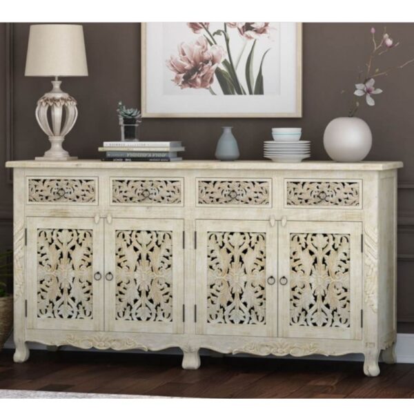 Buy Atena Wooden Sideboard for Storage Online | wooden crockery cabinet | JAE Furniture