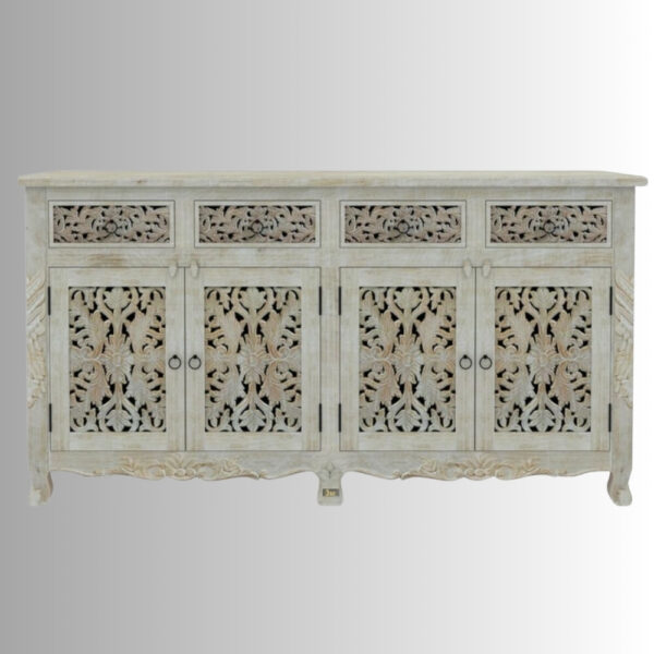 Buy Atena Wooden Sideboard for Storage Online | wooden crockery cabinet | Wooden Carved Furniture | JAE Furniture