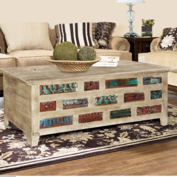 Wopi Wooden Storage Trunk cum Coffee Table | wood coffee table | wooden trunk | JAE Furniture