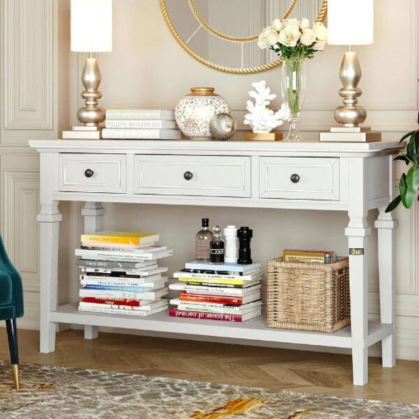 Heaven Wooden Console Foyer Table | wood console table with drawers | JAE Furniture