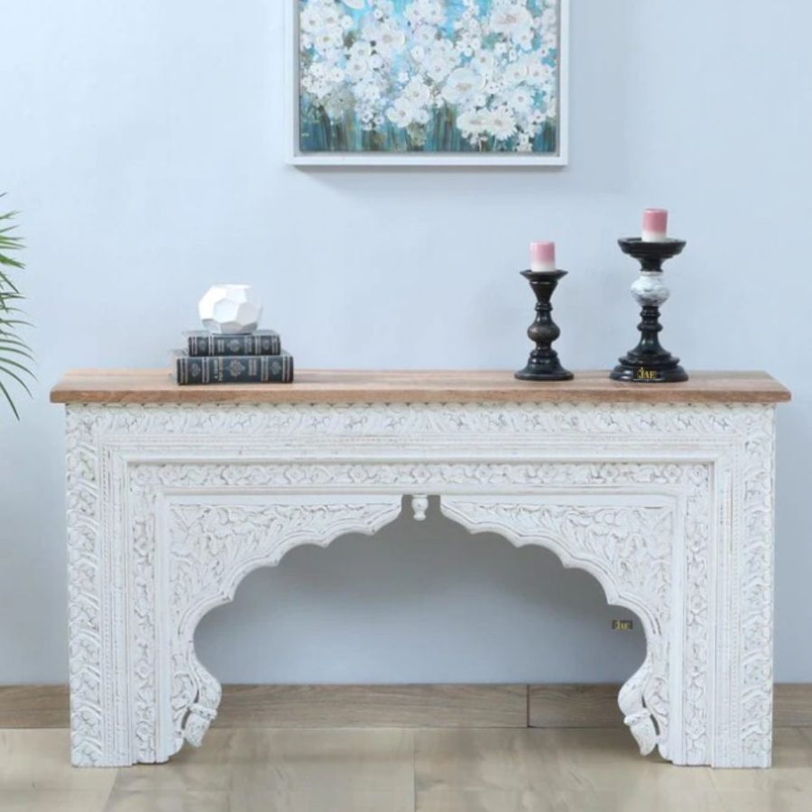 Evina Wooden Carved Console Table | best wood console table | JAE Furniture

Luxury Console Table Designs