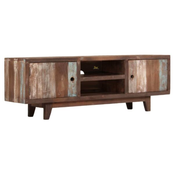Reclai Wooden Tv Unit Entertainment Cabinet | buy wooden tv cabinet in India | JAE Furniture