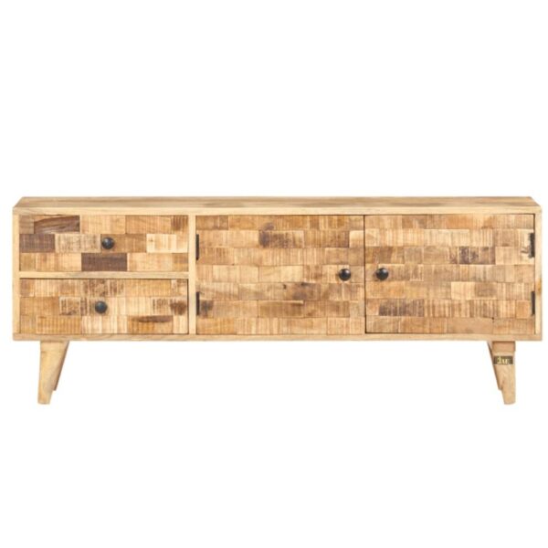 July Wooden Antique Rough TV Cabinet | buy wooden tv cabinet online | JAE Furniture
