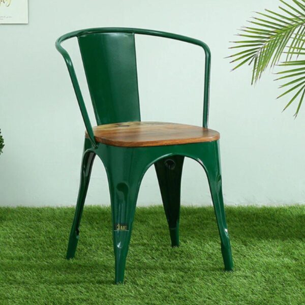 Dany Garden Powder Coated Chair (Dark Green) | Outdoor Chairs for backyard | JAE Furniture