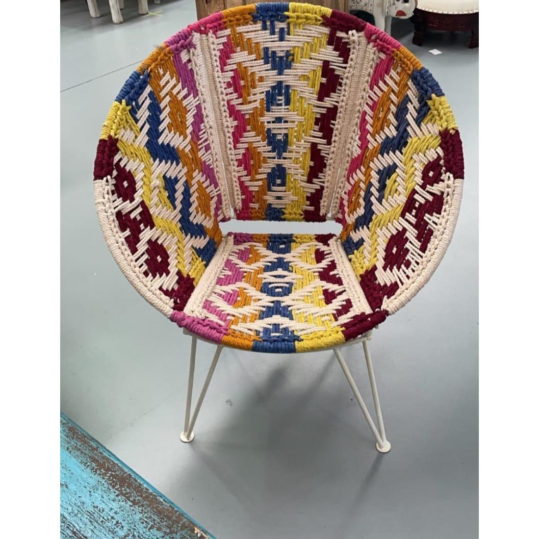 Woven wire chair hot sale