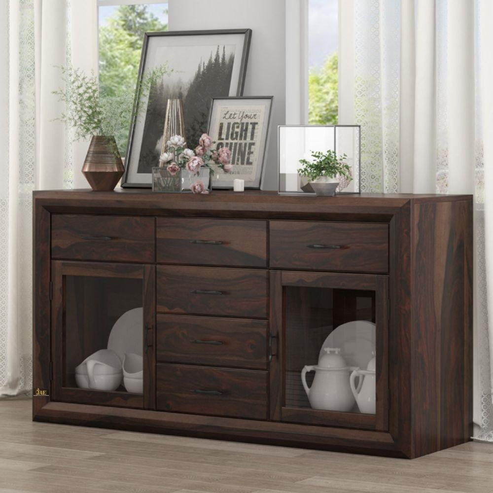 Calgary Wooden Sideboard for Storage | wooden crockery cabinet online in India | buy wood sideboard cabinet | JAE Furniture