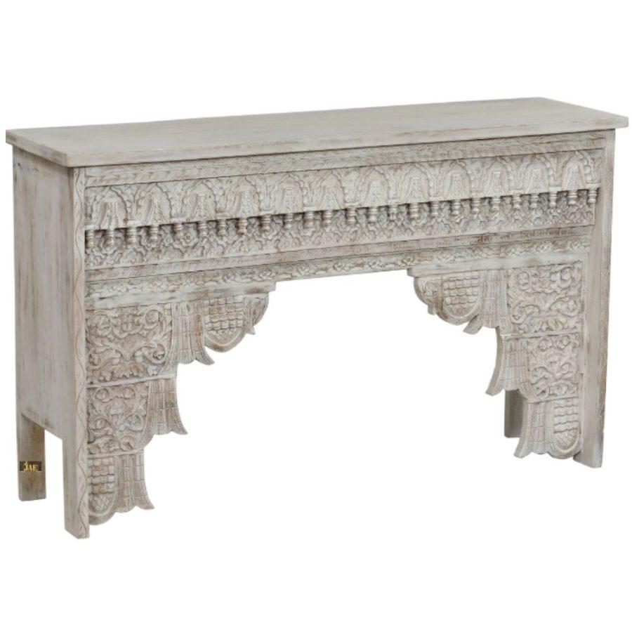 Otter Wooden Carved Entryway Console Table | best wood console table online | JAE Furniture