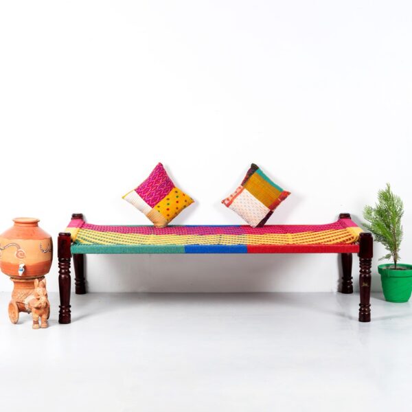 Rajasthani Wooden Charpai Khaat (Colorful#2) | buy charpai khatiya online | JAE Furniture