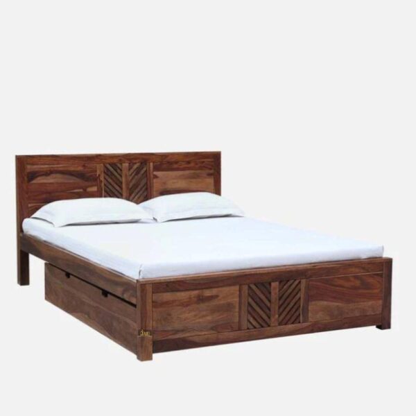 Divia Wooden Storage Bed With Drawers | wooden king size beds | JAE Furniture