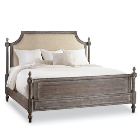 Pamo Wooden Upholstered Bed | buy comfortable wooden king size bed | JAE Furniture