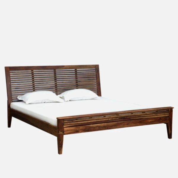 Uvin Wooden Bed Without Storage | wooden king size bed | JAE Furniture