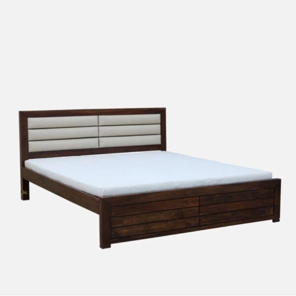 Tema Wooden Upholstered Bed | wooden king size bed | JAE Furniture