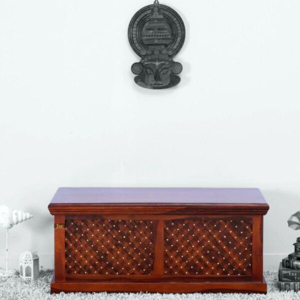 Kika Wooden Storage Trunk cum Coffee Table | buy wooden trunk box online | wood coffee table in India | JAE Furniture