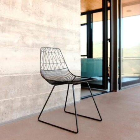 Tifa Metal Balcony Chair (Black) | buy patio chairs online | JAE Furniture