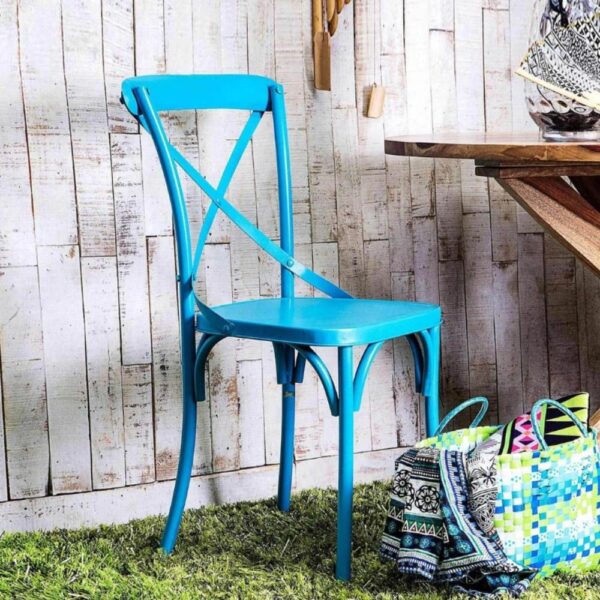 Cros Metal Garden Chair (Blue) | best outdoor chairs | patio chairs for backyard | JAE Furniture