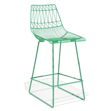 Neto High Chair (Green) | buy metal bar chairs | bar counter chair online | JAE Furniture