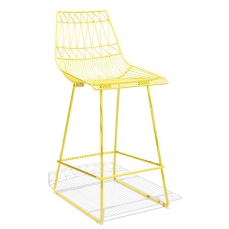 Neto High Chair (Yellow) | kitchen bar chairs online | best metal bar chairs | JAE Furniture