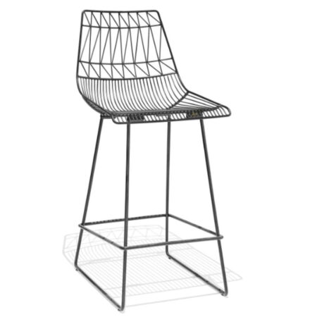 Neto High Chair (Black) | metal bar chairs | bar counter chair online | JAE Furniture