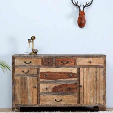 Ulof Wooden Antique Sideboard for Storage | dining room sideboard cabinet | wooden cabinet | JAE Furniture