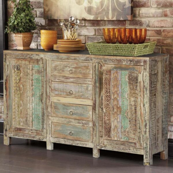 Yean Wooden Sideboard Cabinet for Storage | sideboard cabinet | crockery units online | JAE Furniture