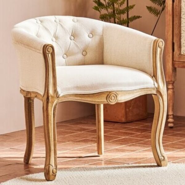 Shipa Wooden Upholstered Arm Chair Sofa