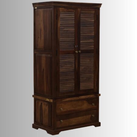 The Dehra Wooden Wardrobe for Storage in a rich Walnut finish is a perfect blend of functionality and elegance to meet all your storage needs. 