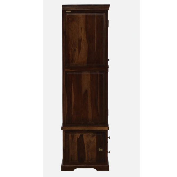 Crafted from high-quality Sheesham wood, renowned for its sturdiness and beautiful grain patterns, the Dehra Wooden Wardrobe is a durable and timeless piece that will last for years to come. Wooden Wardrobes in Walnut Finish