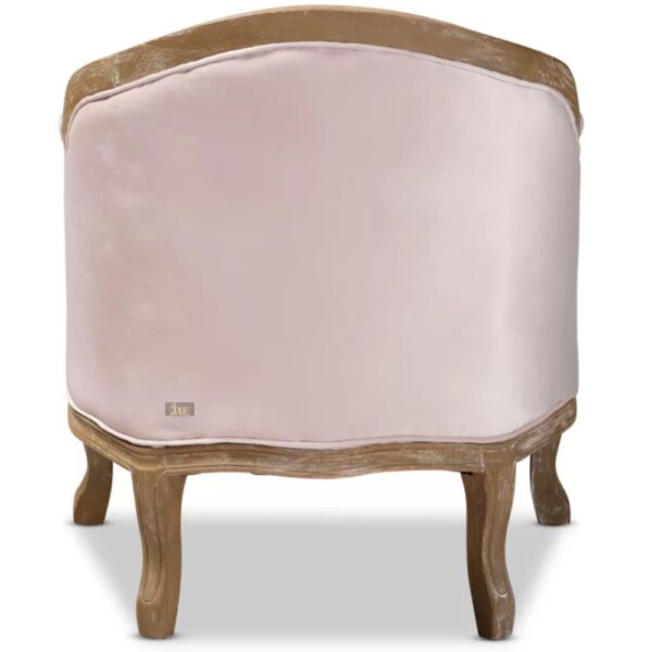 Rose Wooden Carved Arm Chair - Back Image - JAE-1139 (5)