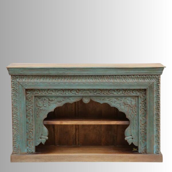 Quifa Wooden Carved Console Entryway Table