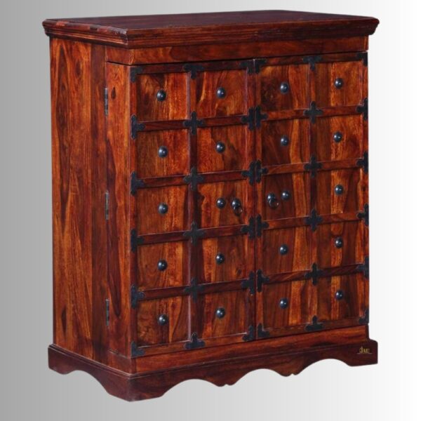 Ekina Wooden Antique Bar Cabinet