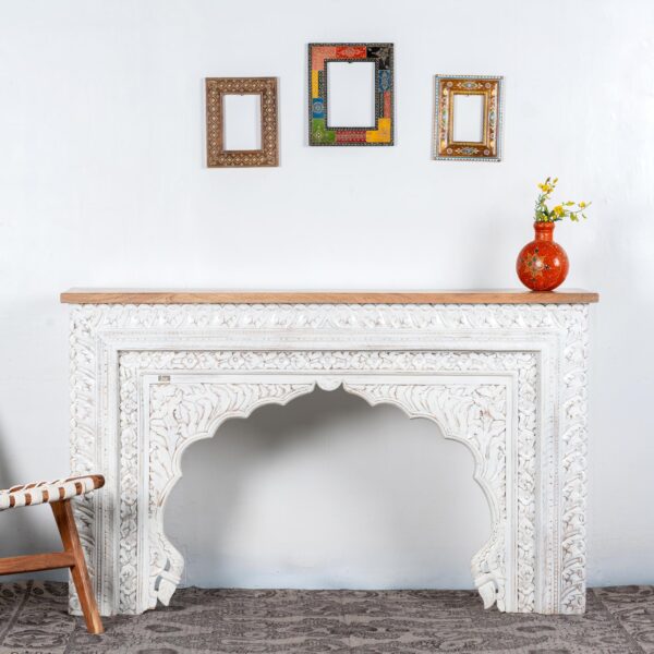 Evina Wooden Carved Console Table | Wooden Carved Furniture | Antique Furniture | Furniture for Living Room | Solid Wood Furniture | JAE Furniture