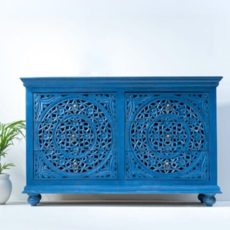 Kai Wooden Chest of Drawers Online in India | buy wood sideboard cabinet for living room | wooden storage furniture online | handcrafted furniture | wooden carved furniture | JAE Furniture