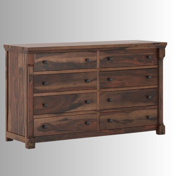 Kevid Wooden Chest of Drawers | Buy Wooden Chest of Drawers Online | Buy Wooden Storage Furniture for Living Room Online in India | Solid Wood Furniture | JAE Furniture