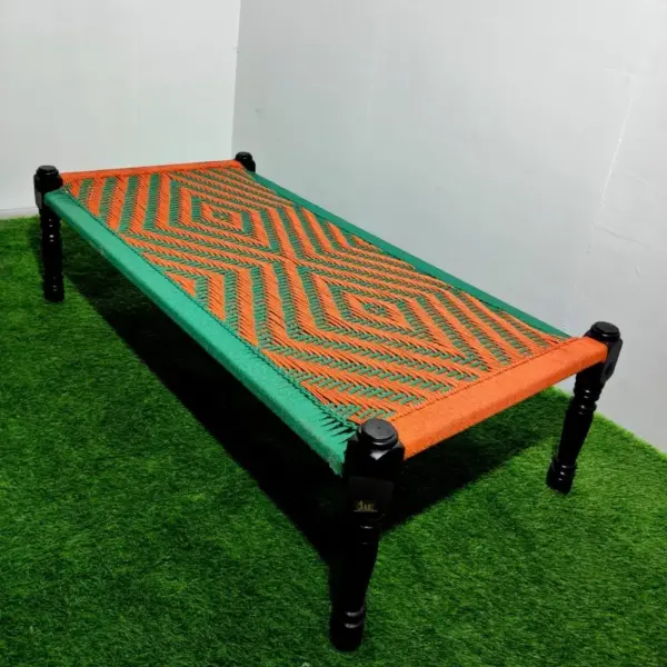 Rajasthani Wooden Khatiya Khaat | Charpai Khatiya Online in India | Buy Wooden Charpai Online in India | Buy Handwoven Furniture Online in India | Solid wood furniture online in India