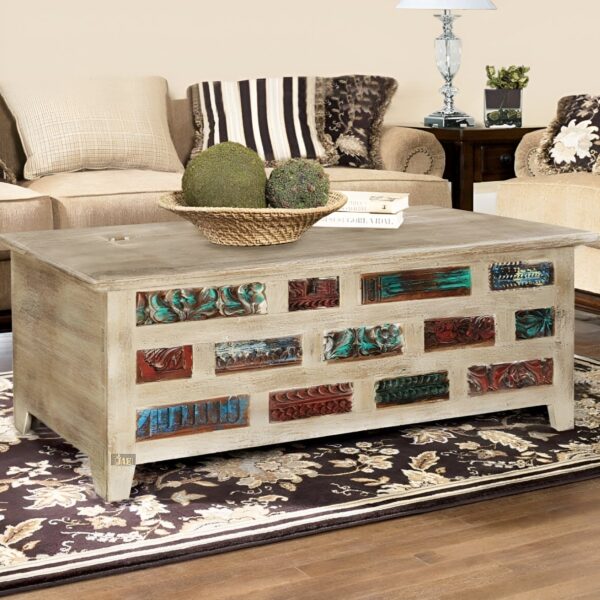 Wopi Wooden Storage Trunk cum Coffee Table | wood coffee table | wooden trunk | JAE Furniture