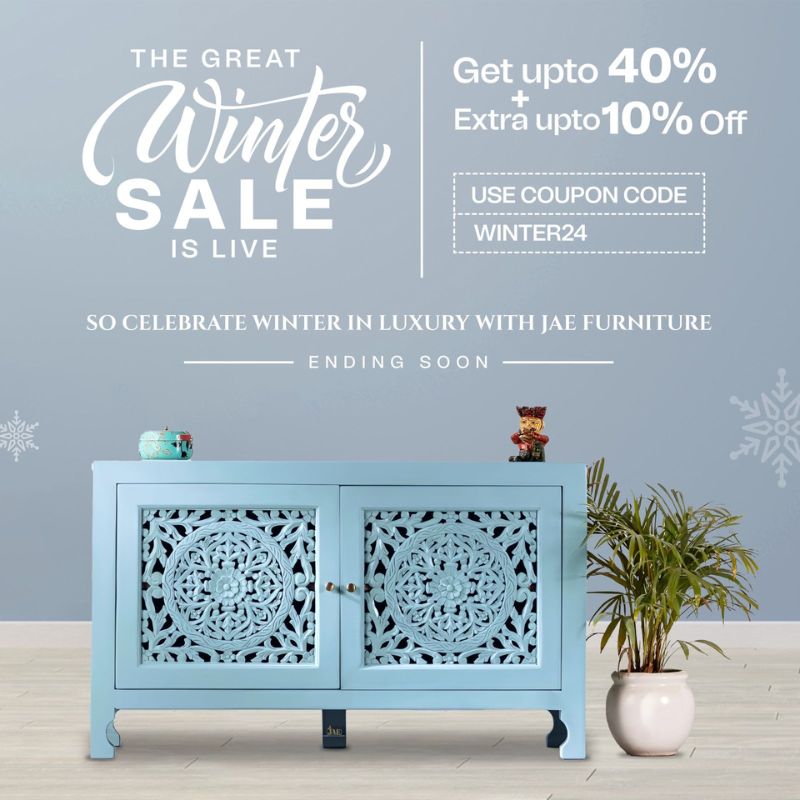 JAE Furniture Winter Sale | Upto 40% Off on All Orders | Buy Premium Solid Wood Furniture Online